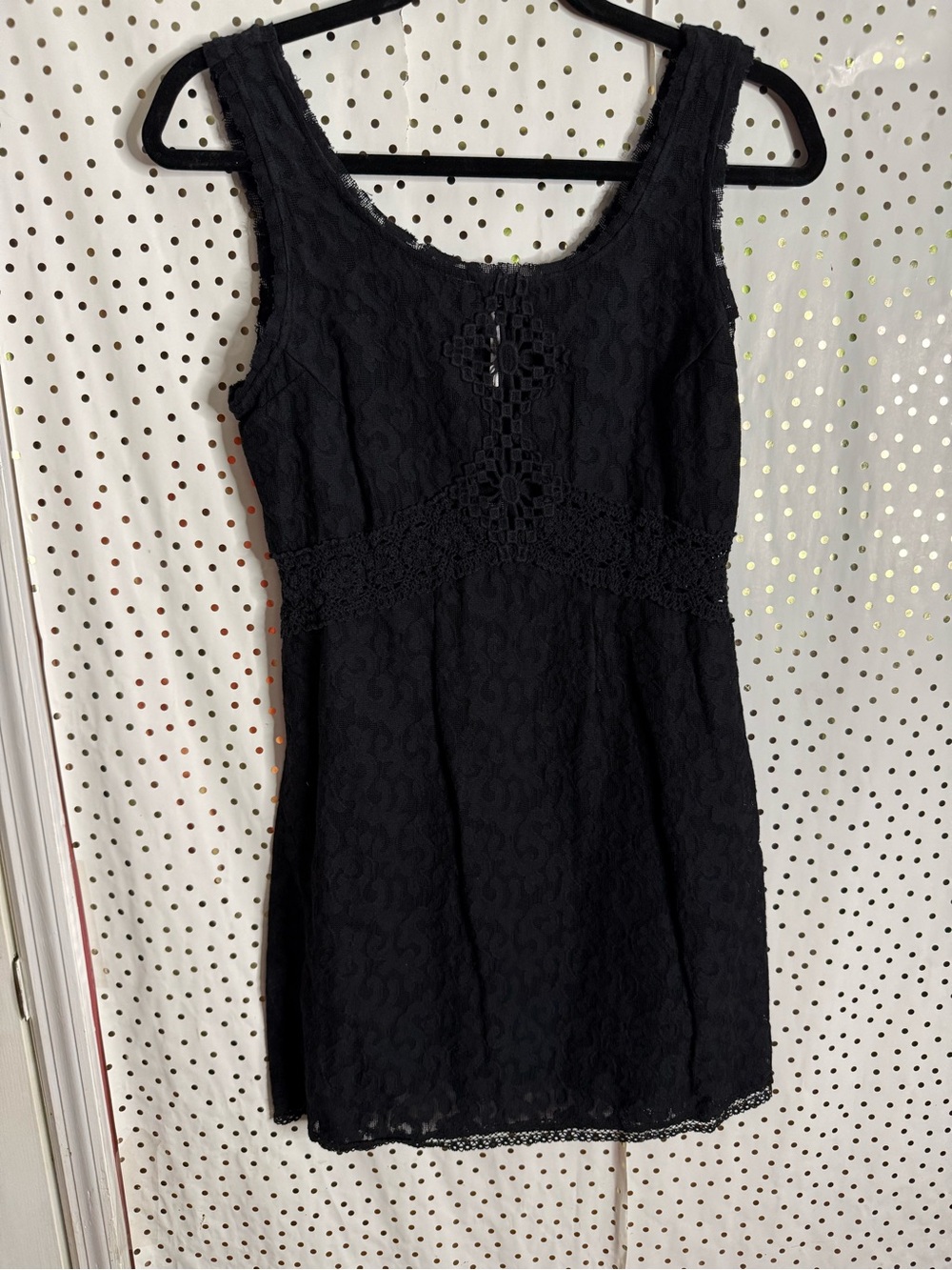 Free People Black Lace Dress